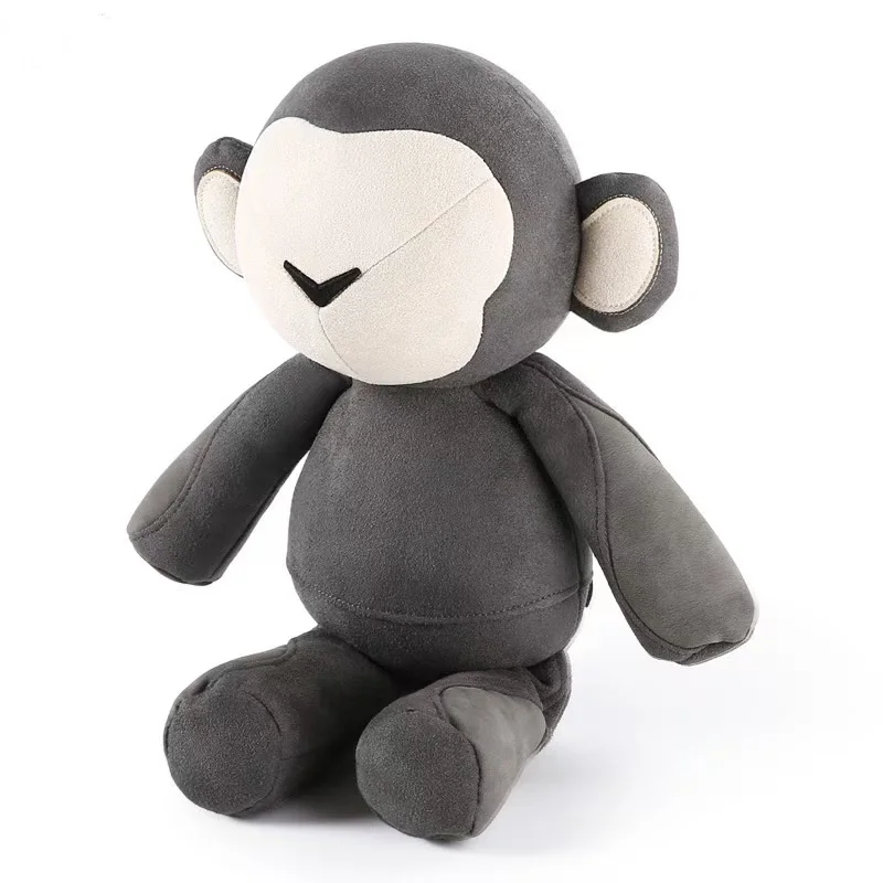 Custom Cute Plush Monkey Soft Toy Brown Stuffed Monkey Toy for Bed