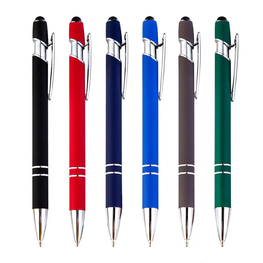 Promotion Popular Advertising Metal Gift Pen Custom Logo Stylus Screen Ballpoint Pen