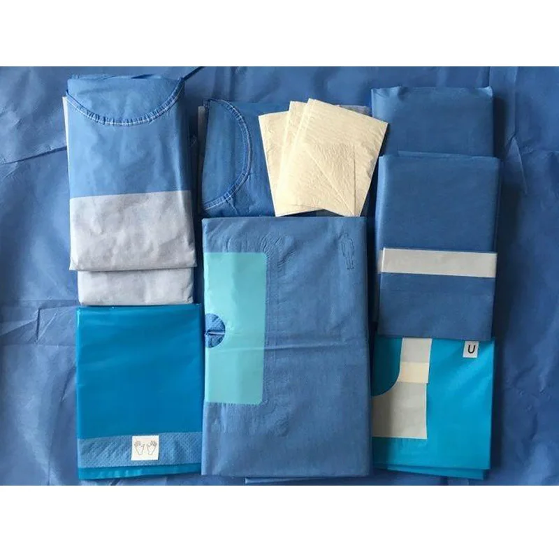 Disposable Universal Surgical Drape Pack Sterile Laparotomy Operation Pack Medical Use Pack Set Surgical Kit