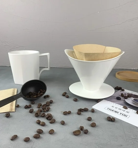 coffee cone drip funnel filtration custom  logo filter ceramic pour over coffee dripper