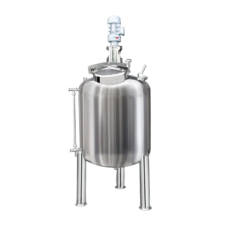 Stainless Steel Blending Tank Vertical Single Layer Mixer Tank With Agitator