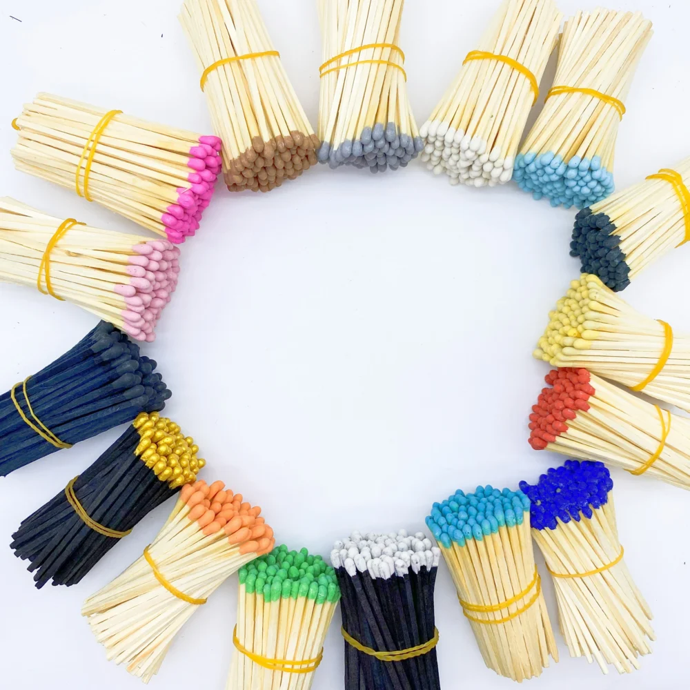 Factory Price safe Windproof matches accept custom sized colorful matches Bulk match sticks