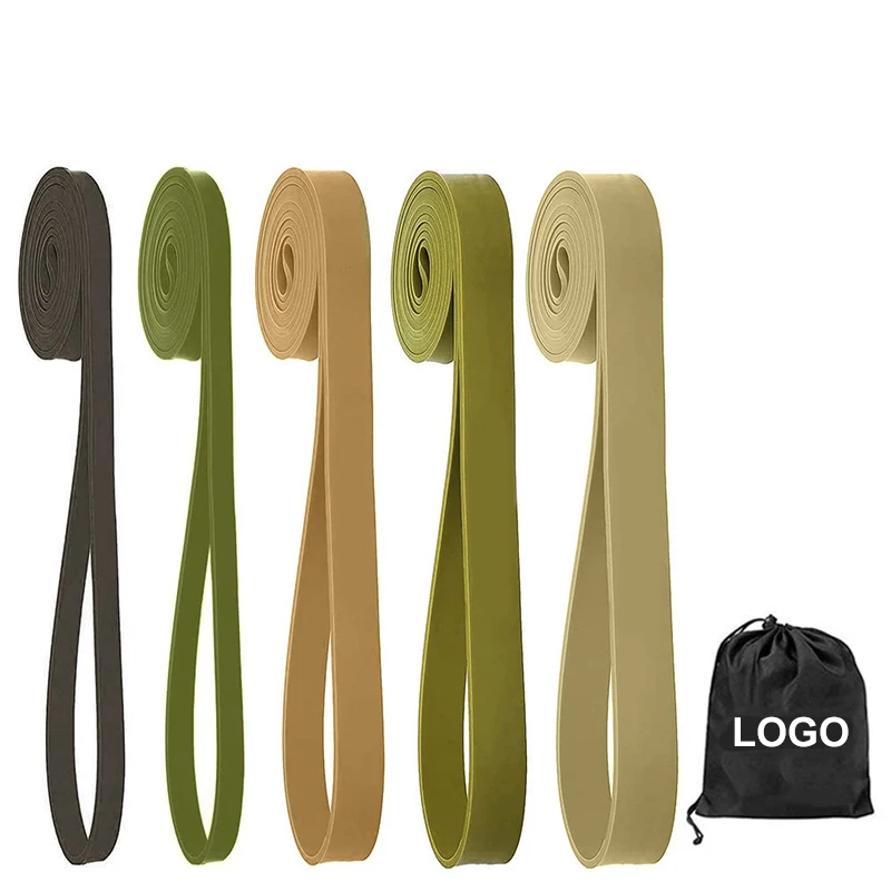 YETFUL Custom Logo Rubber Latex Strech Fitness Gym Assist Sports Workout Elastic Resistance Pull Up Bands