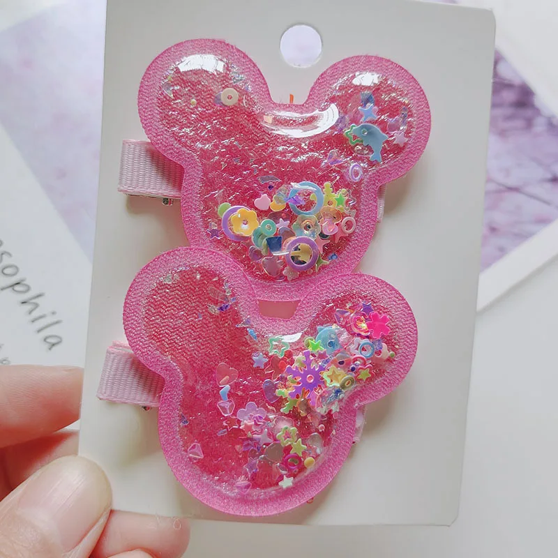 Glitter Resin Charms Sequins Heart Cabochon For Hair Pins Rings Scrapbook Embellishment