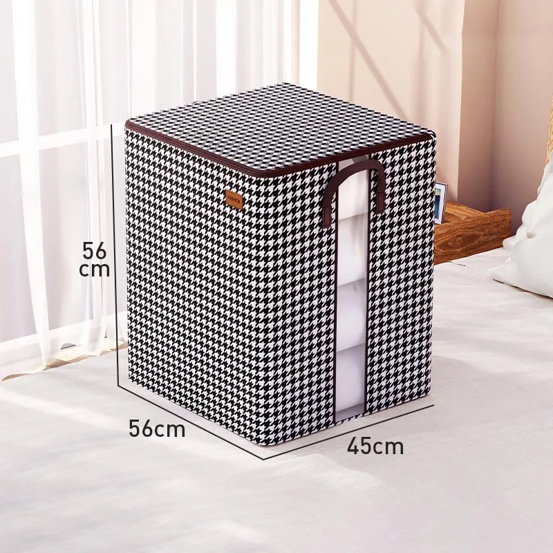 DS3929 Wardrobe Clothes Storage Box Bins for Blanket Comforter Bedding Quilt Bag 140L Large Fabric Folding Clothes Storage Bag
