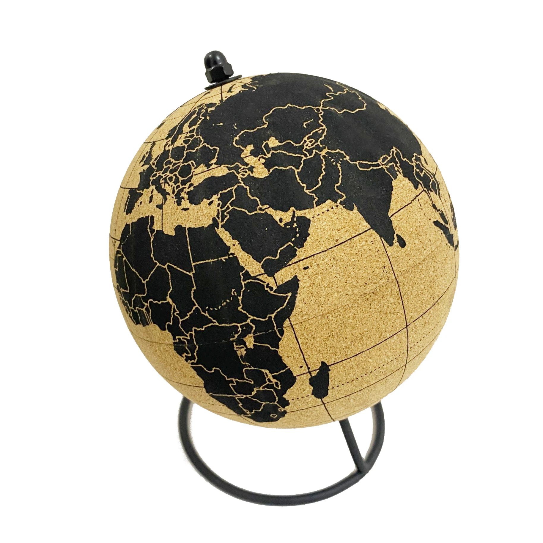 Hot Selling Customize Size Desk Decor Cork World Globe With Pin