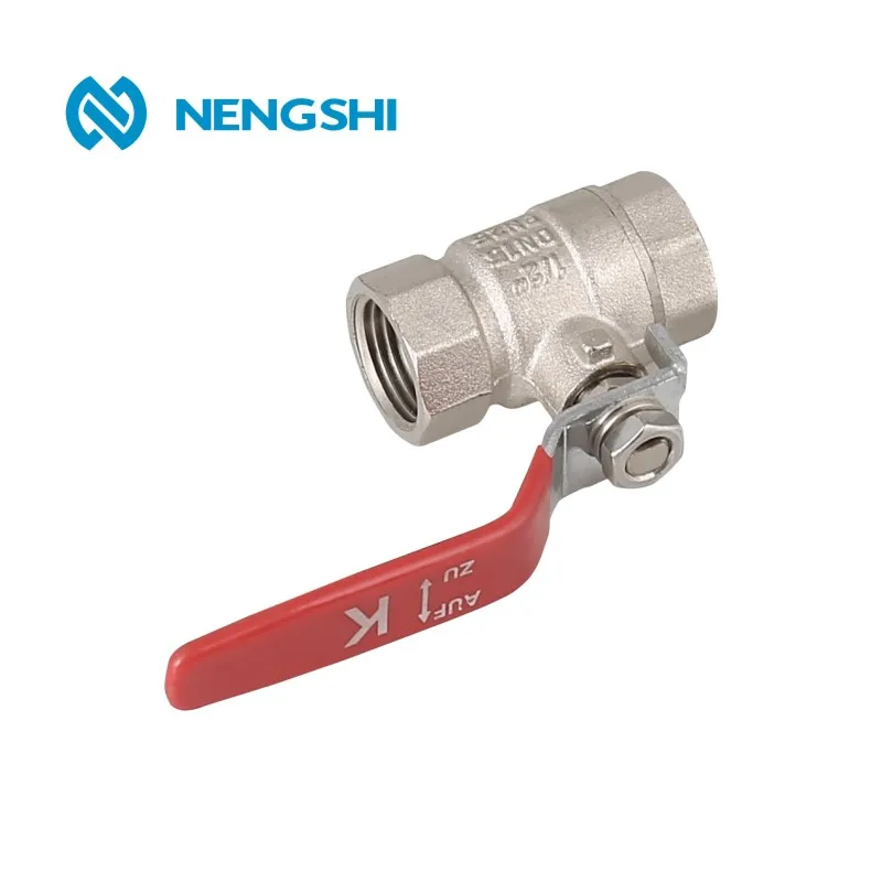 Латунный шаровой кран с внутренней резьбой и полным отверстием PN25 со стальной ручкой 1/4-2 1/2 дюйма, Одобрено CE и ACS