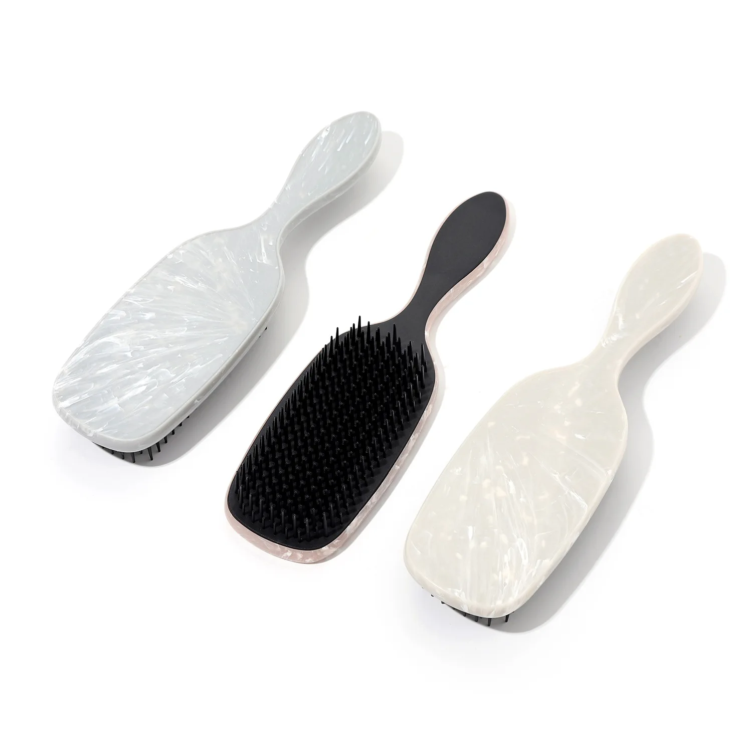 New Arrivals High Quality Marble Pattern Hair Comb Anti Tangle Scalp Massage Hair Comb Salon Home Barber Women Girls Hair Brush