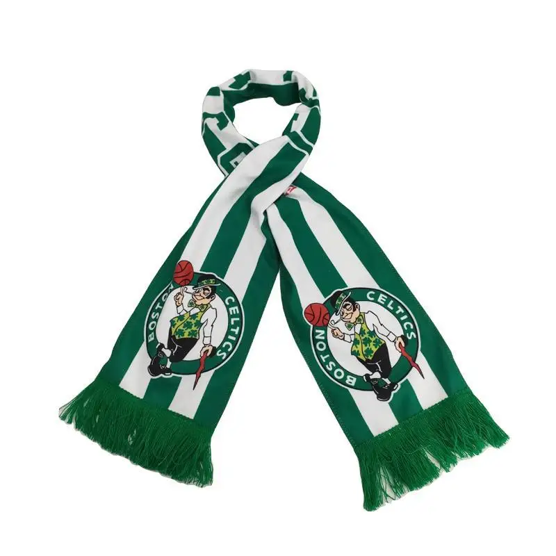 Logo Print Custom Acrylic Knitted Scarf For Sport NAB Football NFL  Baseball Soccer Fan