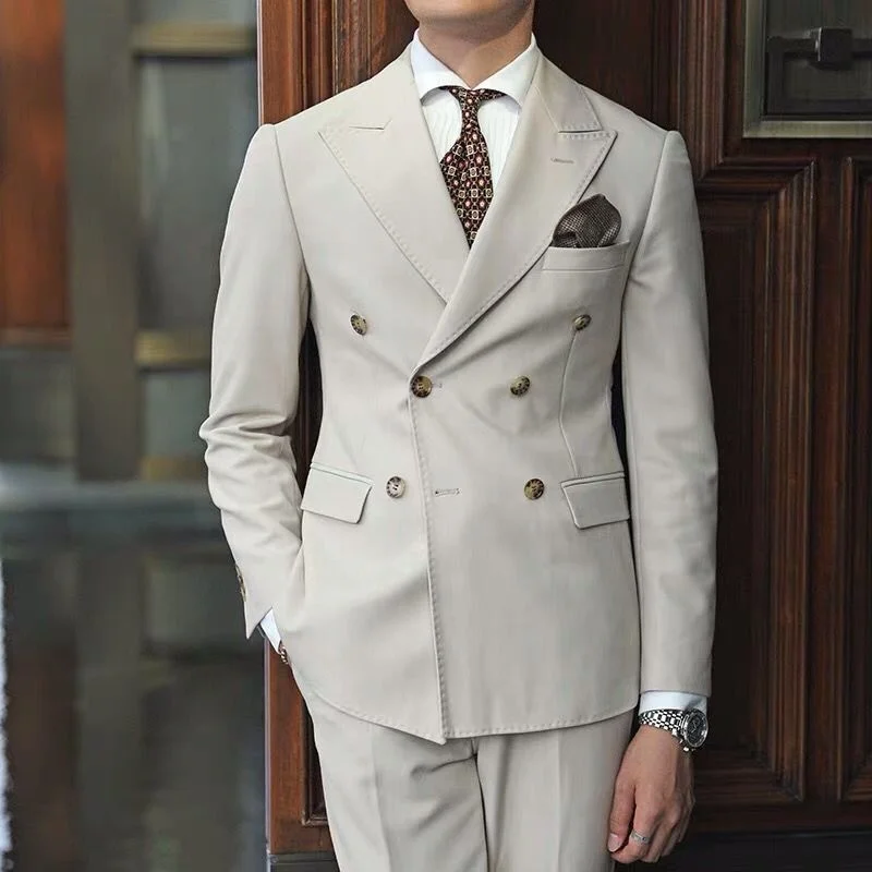 
manufacturer office wearing custom made business woolen Groom Suits Men Slim Fit Suit 3 Piece Coat Pant Man Suit 