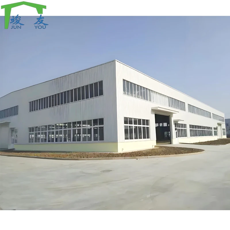 Hot Dipped Galvanized Steel Frame Workshop Curved Roof Structural Steel Workshop Customized Steel Warehouse Workshop Building