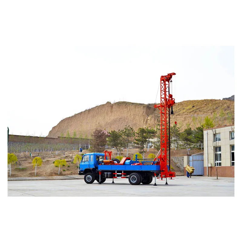 Глубокая 400 м буровая установка для водяных скважин гидравлическая с воздушным компрессором и грязевым насосом сердечника руды