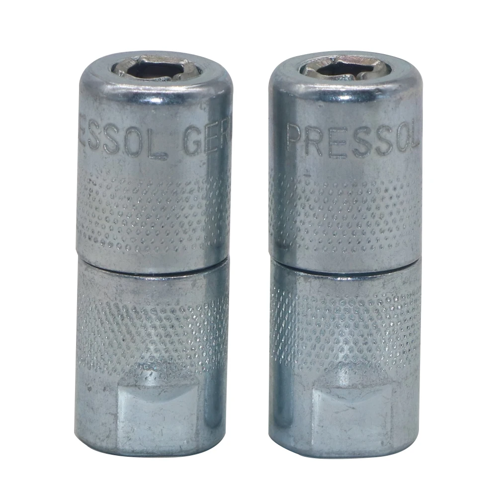 ZM-0273 Zinc plated grease coupler 4 jaw grease nipple gun nozzle coupler Pressol Germany grease coupler