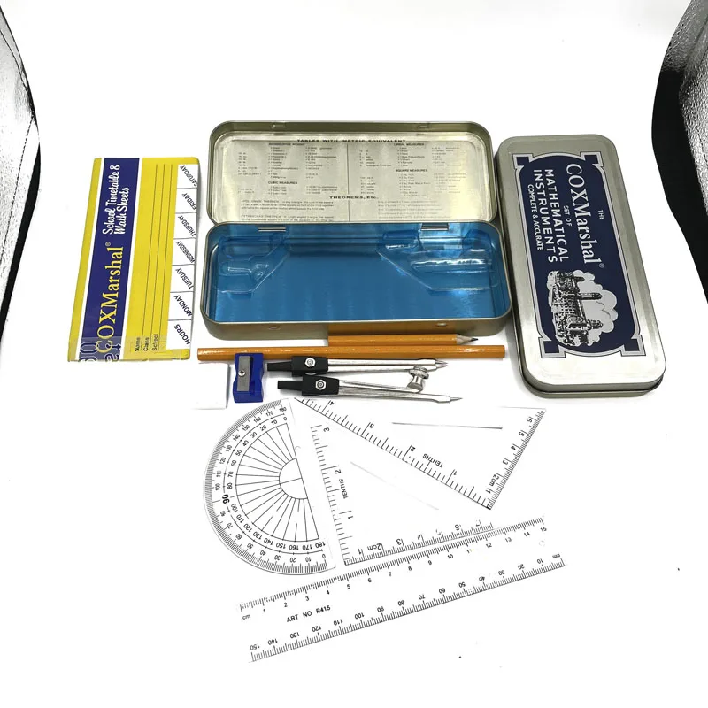 Необходимый набор канцелярских принадлежностей для студентов математики экспорт с маркой Cox