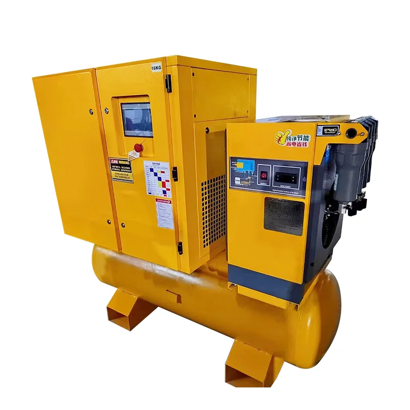 16kg laser cutting dedicated Chinese brand screw air compressor 15KW energy-saving controller
