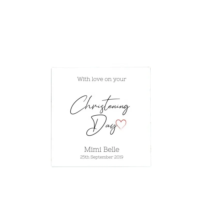 Personalised Baptism Baby Video Christening Card Girl  Daughter NIECE Christening Boy Baby  Naming Day  Card