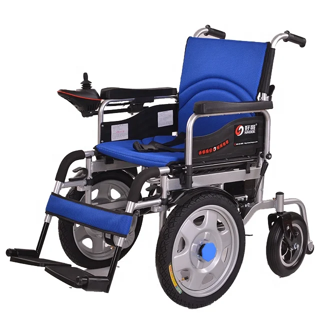 
HG-N580 Portable big front wheel Lightweight foldable wheels power electric wheelchair with toilet 