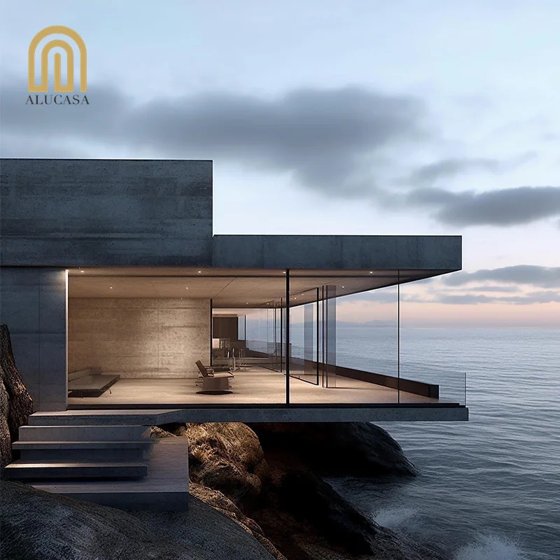 Alucasa Hurricane Impact Extra Big Fixed Picture Window Floor To Ceiling Customized Modern Large Aluminium Windows Design