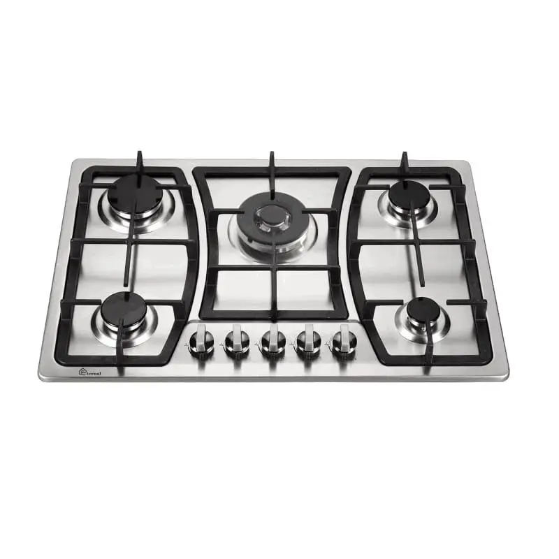 Direct Sales Factory Price Universal 5 Burners Gas Stove Smart Kitchen Appliance Custom New Design Equipment 4 Burner Built