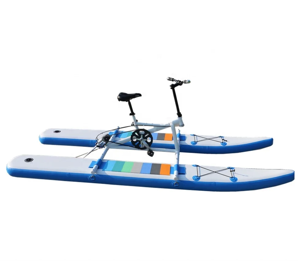 water bike 2021 New design Adult Pedal PVC Inflatable High quality single bike leisure equipment water pedal boats for sale