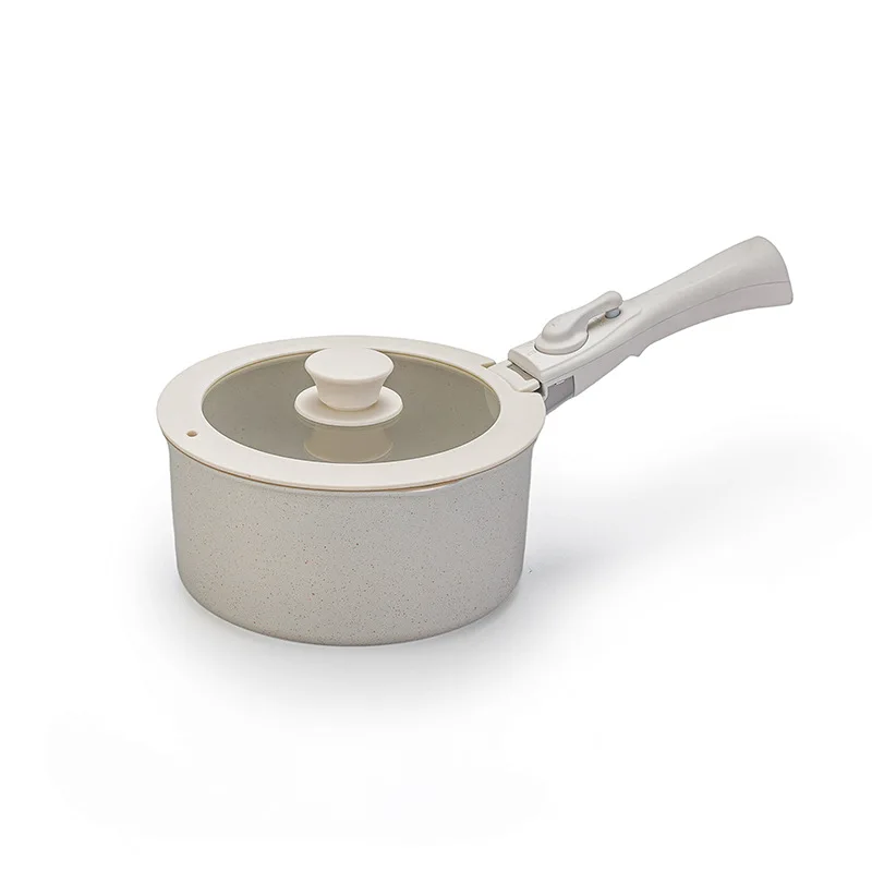 Hot Sale Household Removable Set Pot Non-Stick Pan Stacked Pan Full Pot Set Separation Cookware Pots Milk 15-Piece Set