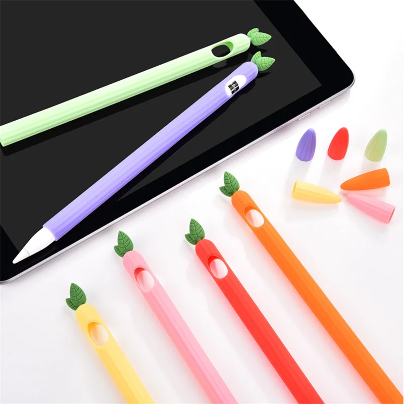 For Apple Pencil 1st/2nd Replacement Silicone Nib/Tip Protector Cover Non-Slip.