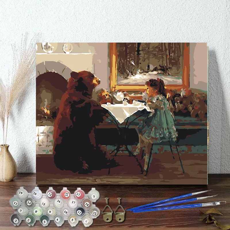 Custom Wall Art Canvas Digital Painting Figure Decoration Oil Painting By Numbers