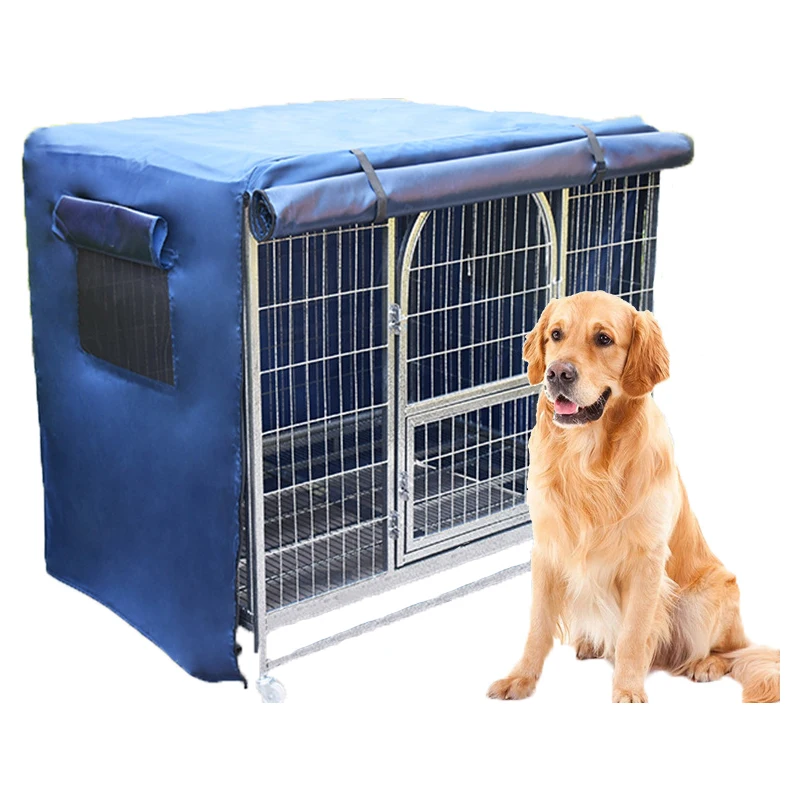 
Windproof And Waterproof Dog Cage Cover Dogs Kennel Houses Cover 