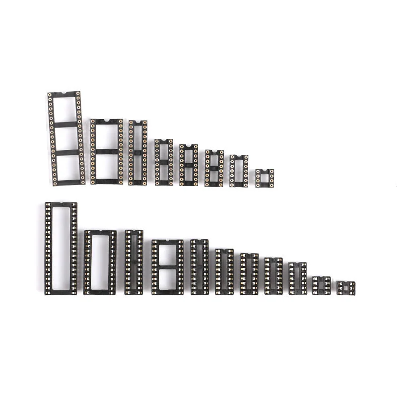 IC розетки 2,54 мм DIP6 DIP8 DIP14 DIP16 DIP18 DIP20 DIP28 DIP40 контактный разъем DIP разъем на возраст 6, 8, 14, 16, 18, 20, 24 28 32 40 pin-код