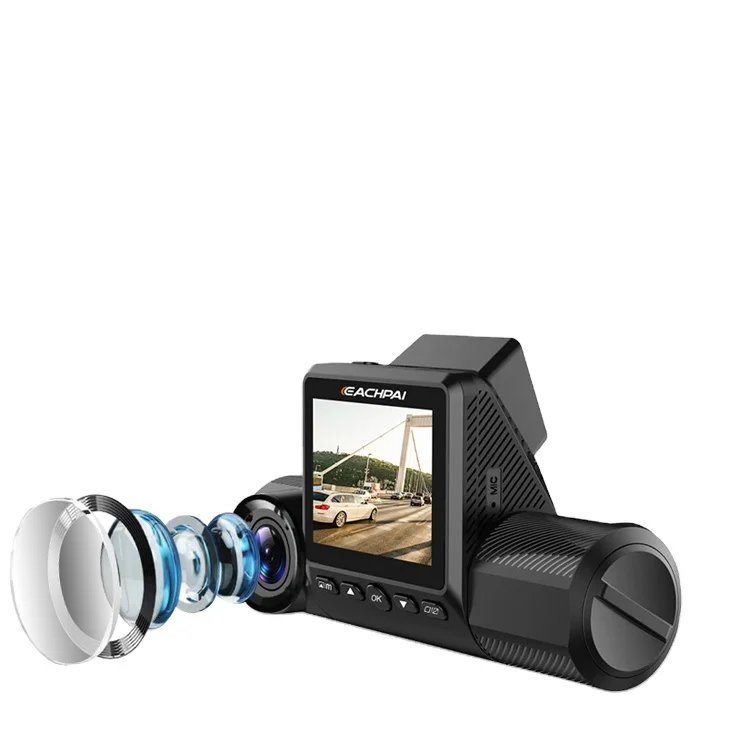 3 Channels EACHPAI X200 Dash Cam Full HD 1080P Front and Inside Car Camera G- Sensor WDR WiFi GPS for taxi drivers