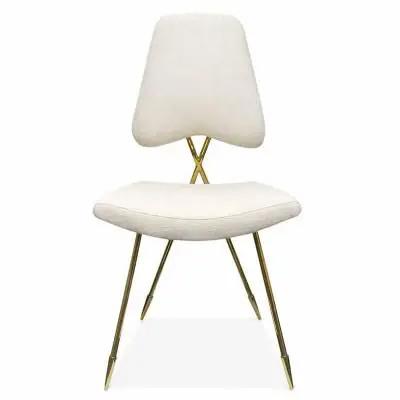 Modern Dining Room Furniture Gold Stainless Steel Upholstery Jonathan Adler Maxime Velvet Dining Chair