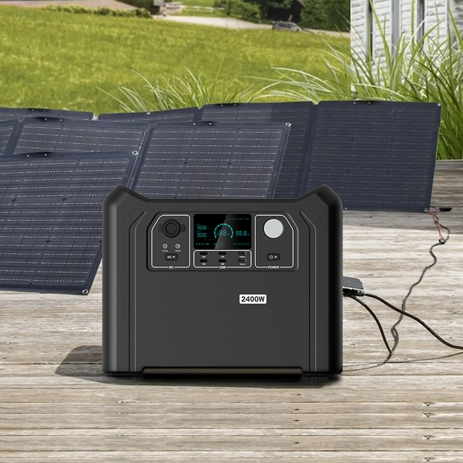 Banqcn 2400W AC Output with 2560WH Capacity Power Bank Station 2024 Outdoor Camp Tool Safety LiFePO4 Battery