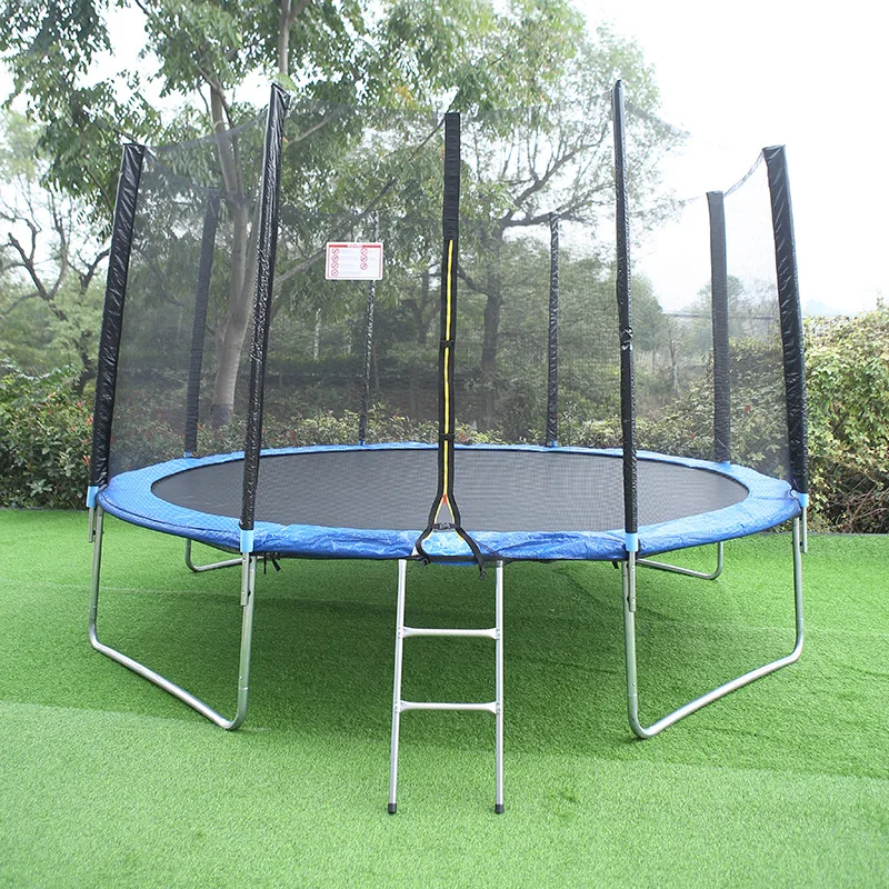 5/6/8/10/ FT Jump Recreational Trampoline with Safety Enclosure Net for Kids Outdoor, Fitness Trampoline with Padding Waterproof