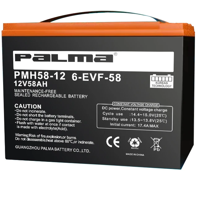 12v58ah Environmentally Friendly 12V58Ah Safe To Use 6-EVF-58 Lead Acid Battery