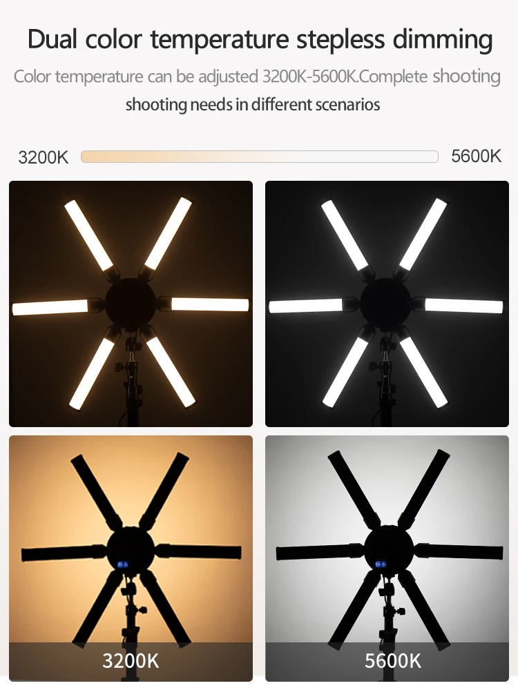 Photographic lighting lamp 40W bi color dimming changing led professional video light ring fill light for Dslr