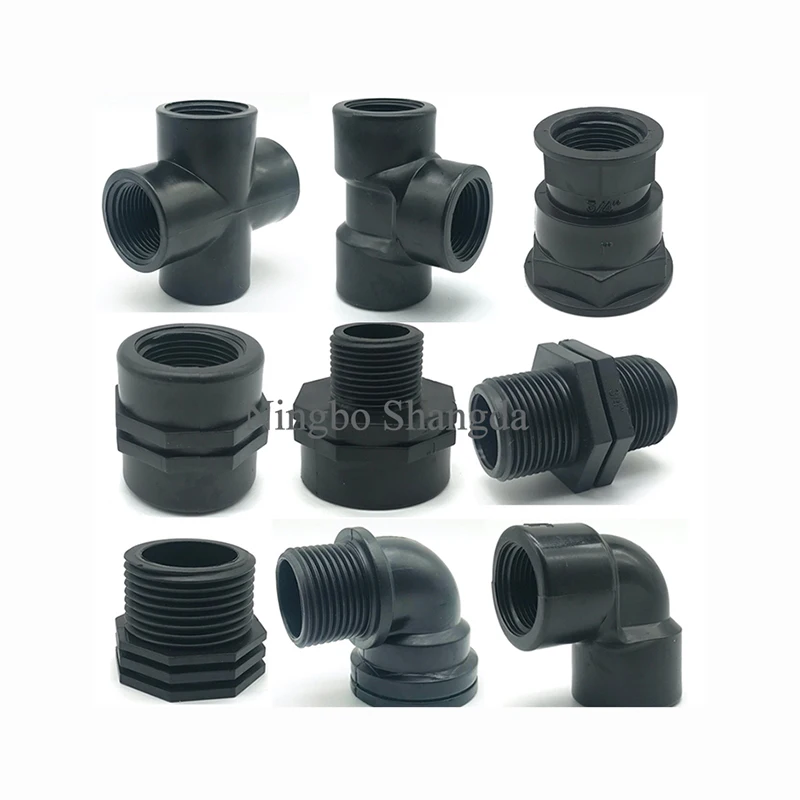 1/2'-4' China Cheap Price BSPT PP Nipple Threaded Fittings With Low MOQ
