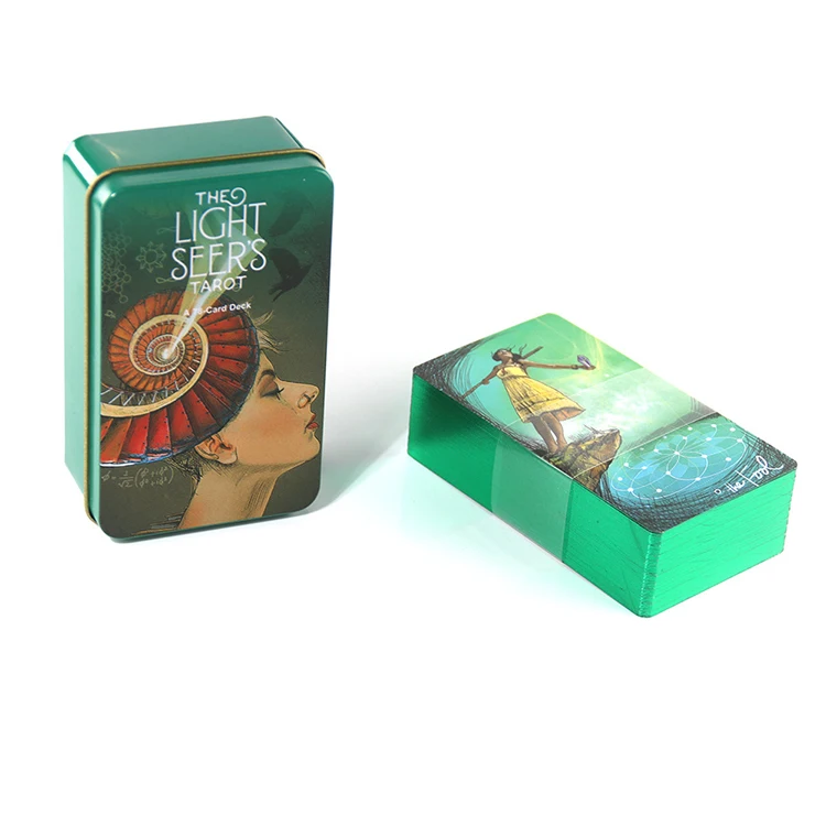 Indoor Entertainment Gold Foil Game Playing Cards Game Cards Tarot Cards with Tin Box