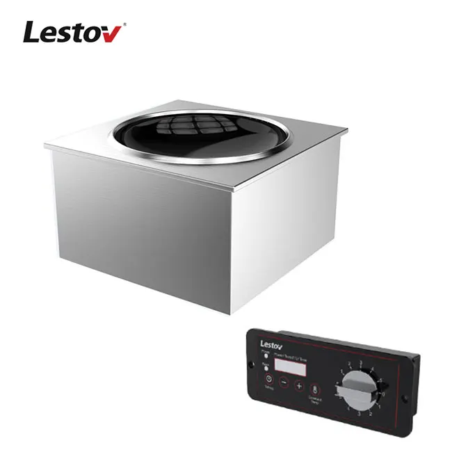 5000W Built-in Commercial Induction Wok Range Restaurant Drop-in Induction Wok Burner