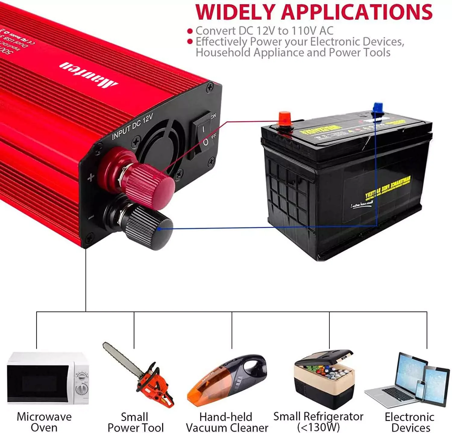 500W Car Inverter 12v 220v 50Hz Auto Invertor 12 220 Cigarette Lighter Plug Power Converter Inverter Peak Power 1000W