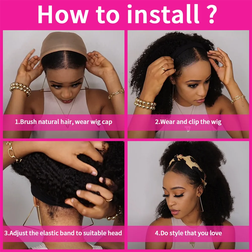 Wholesale free shipping straight cambodian 100% quality remy virgin glueless human hair headband wigs