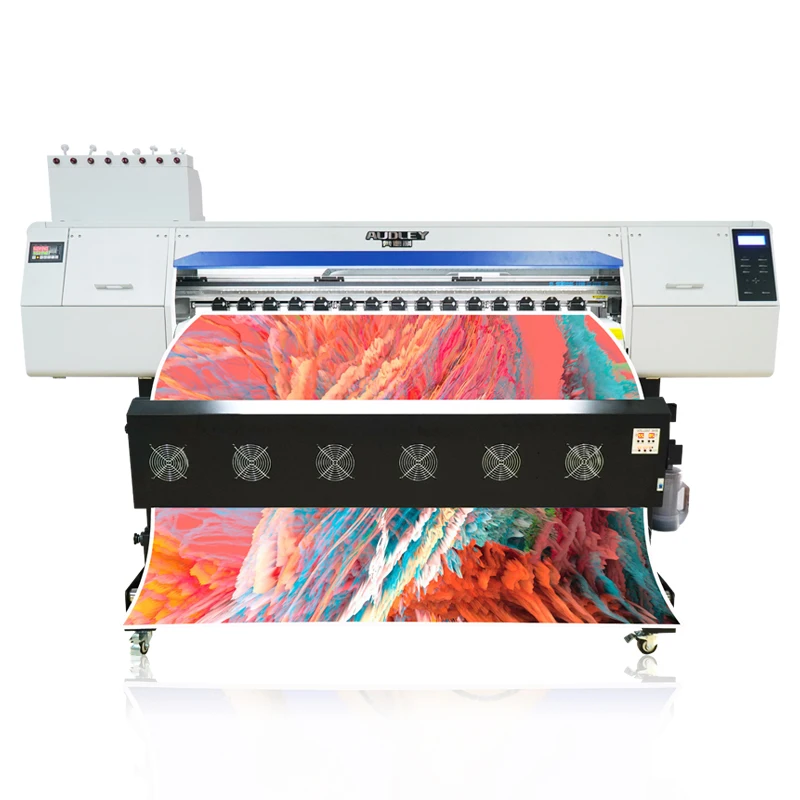 Cheap High Speed 1.8m Digital Vinyl Printer Eco Solvent Inkjet Plotter Printer with single or double heads
