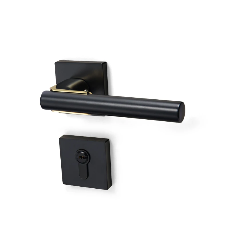 YONFIA 8141R03 High-grade European Style Door Handle Lock Zinc Alloy Modern Interior Bedroom Lock Anti-theft Home Room Safe