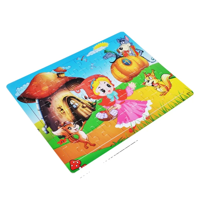 60 Pieces Animal Dinosaur Wooden Jigsaw Preschool Educational Learning Classic Cartoon Puzzle Toy Set For Kids Boys & Girls