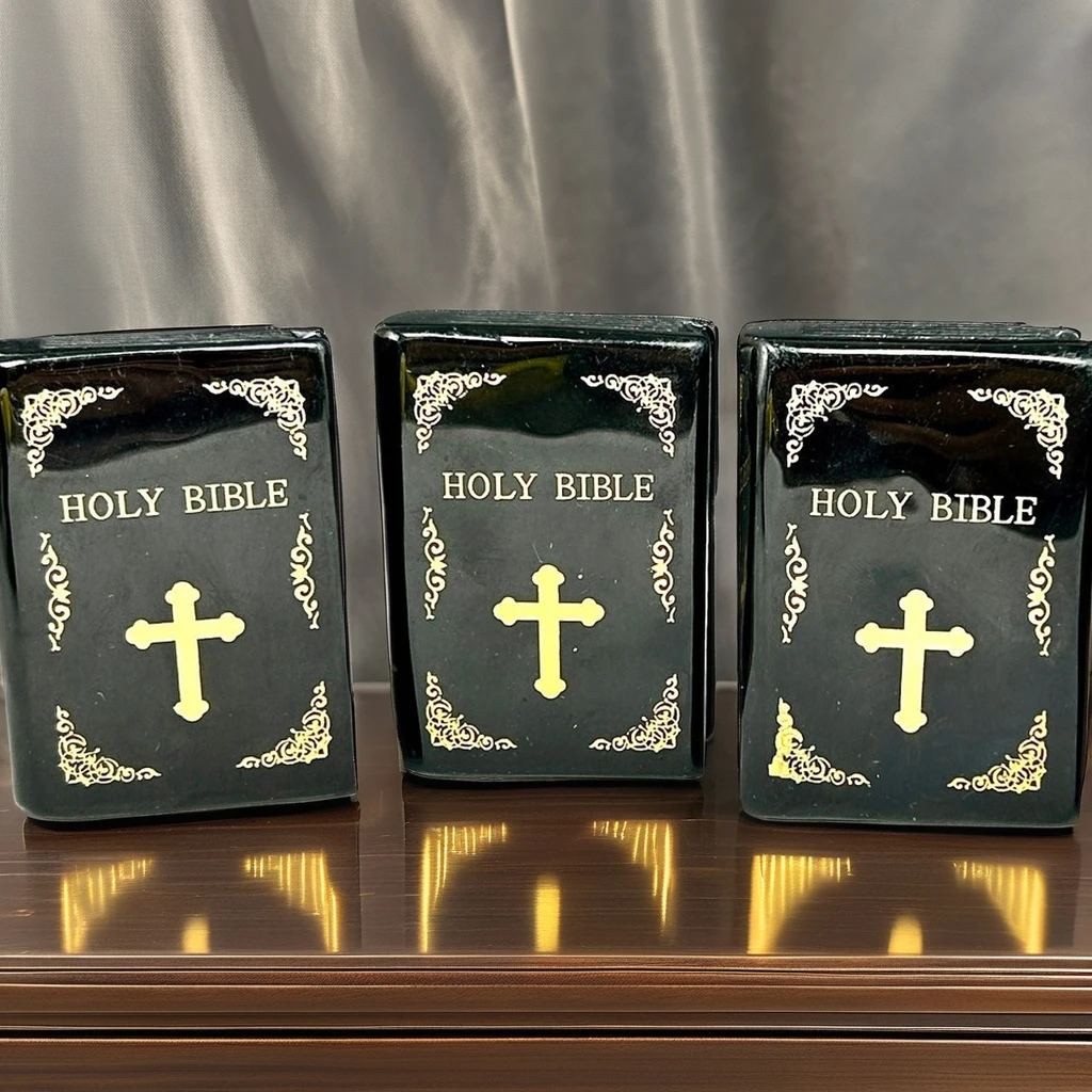 Wholesale Fanshi Natural Crystal Carving Black Obsidian Bible Sculpture Spiritual Healing Cube Crucifix Holy Writ Feng Shui Gift