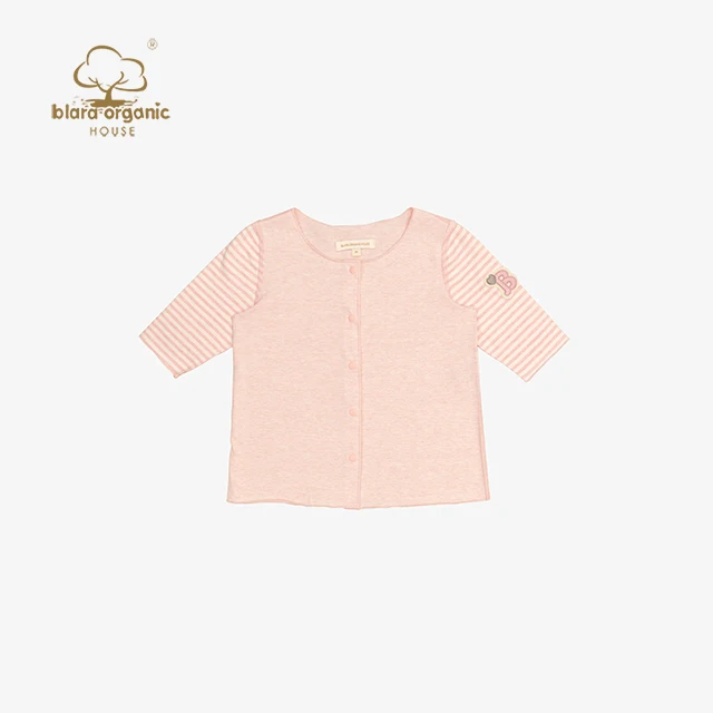 
Spring mid-sleeve baby clothes organic cotton thin cardigans Knitted school blouse sueter tejido nia 