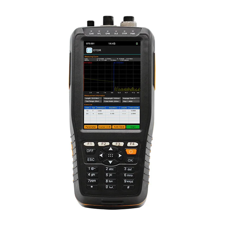 Оборудование FTTH Smart Handhold Mini OTDR 1310 нм 60 км 22 дБ с OPM OLS VFL