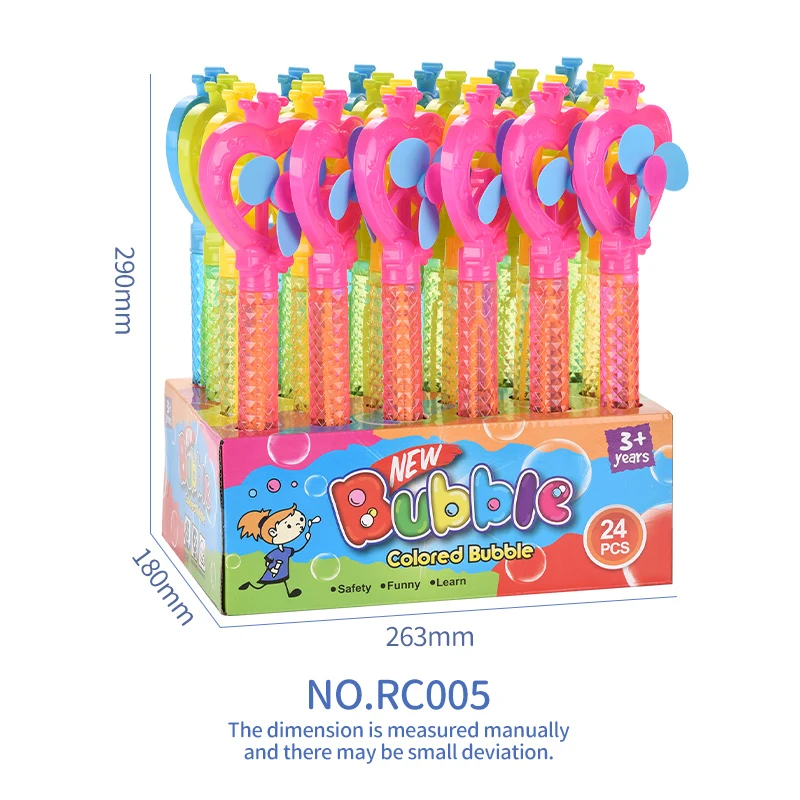Summer party favors soap big giant water stick toy magic wand windmill crown bubble wand for children