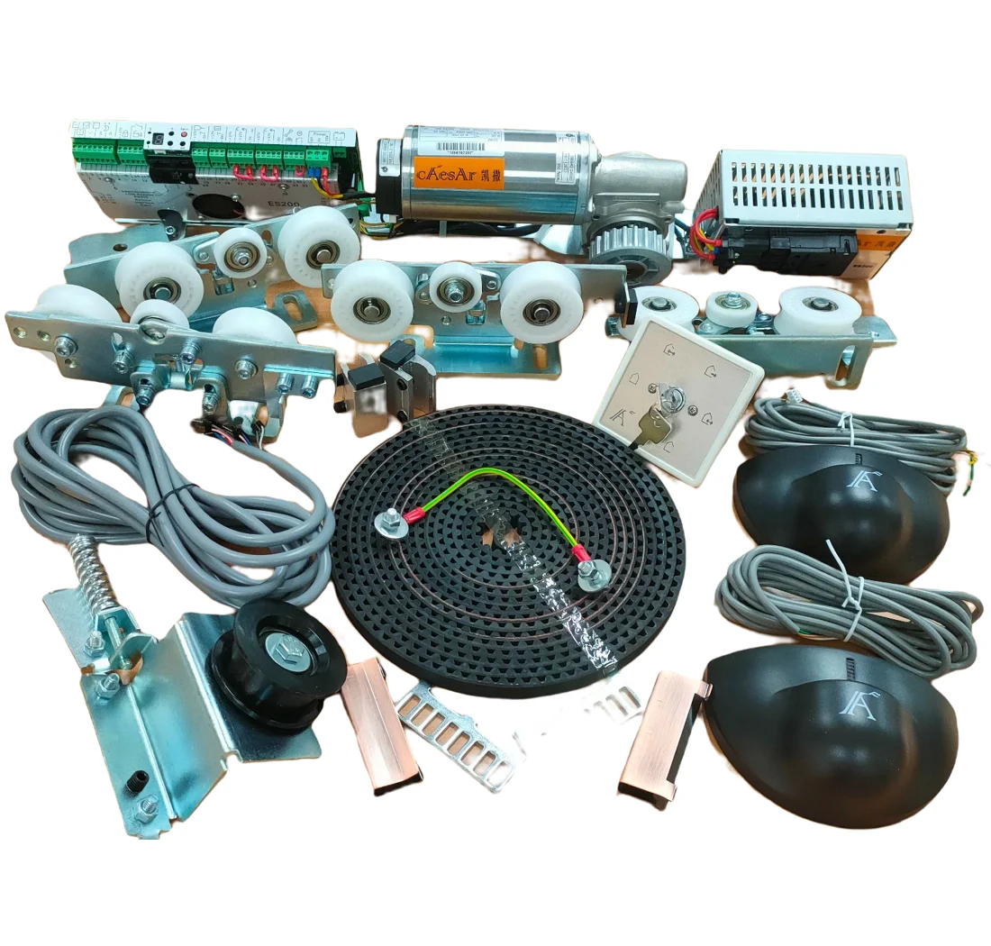 Commercial ES200 open glass door automatic sliding door mechanism operator system