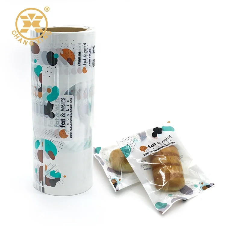 Custom Printed Heat Sealing Good Barrier Plastic or Aluminum Biscuit Packing Film Soda Cream  Crackers Roll Film