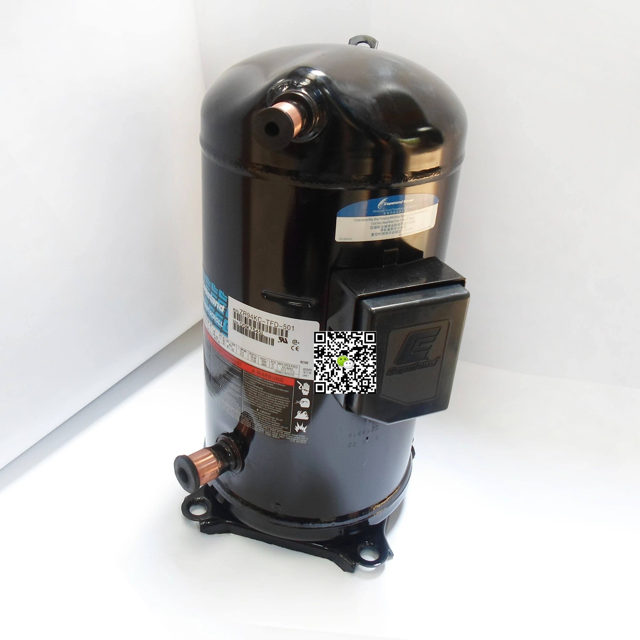 13 HP COPELAND SCROLL COMPRESSOR ZR160KC-TFD-52213000 Btu ZR160 R22 R407C REFRIGERANT COMPRESSOR